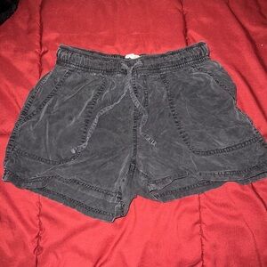 C&C California Washed Drawstring Shorts - Charcoal Gray
